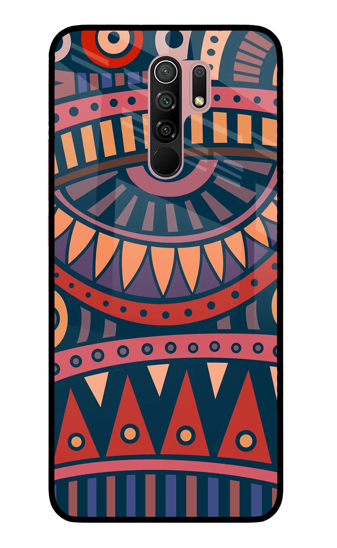 African Culture Design Redmi 9 Prime/Poco M2/M2 reloaded Glass Case Back Cover by Casekaro