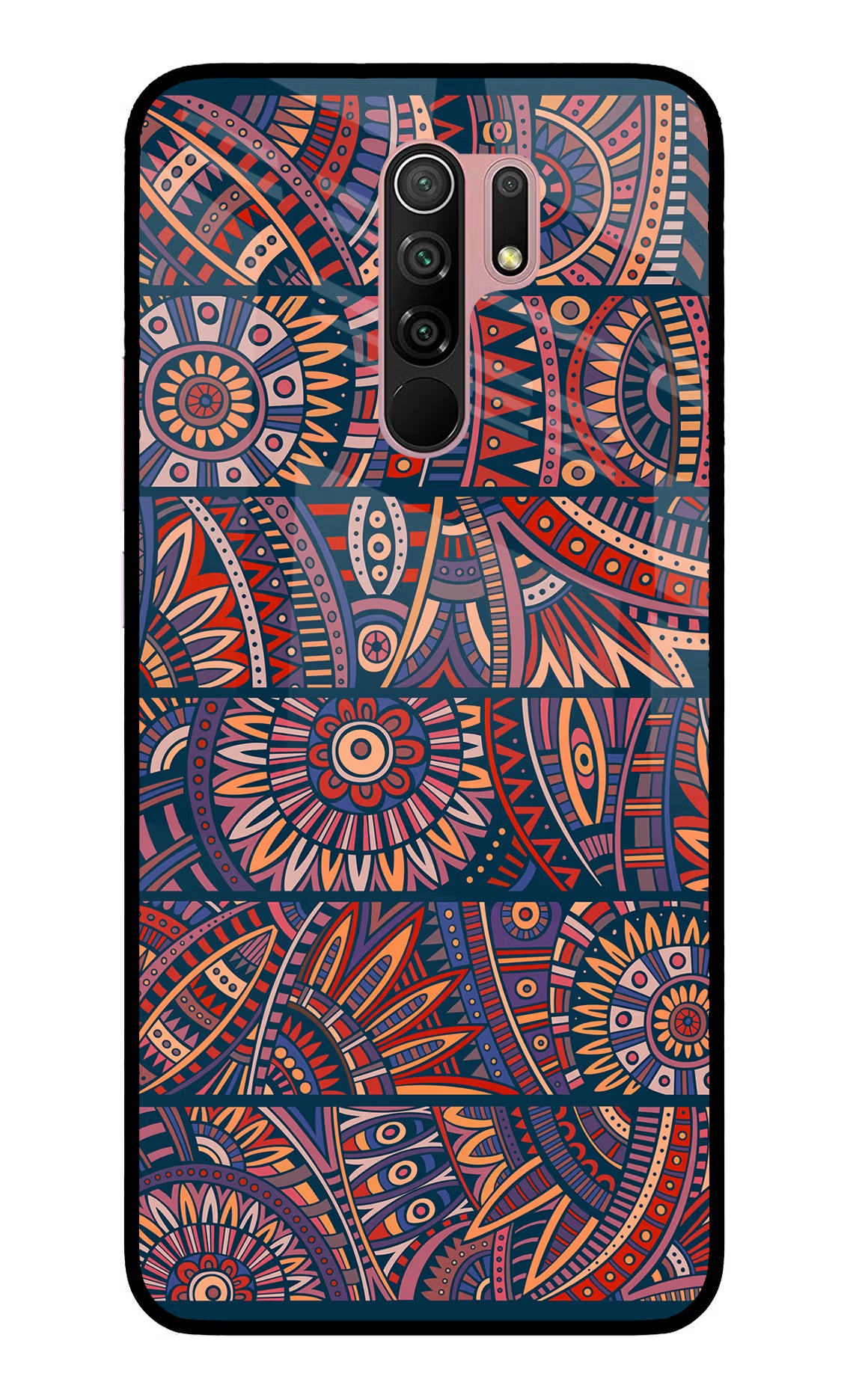 African Culture Design Redmi 9 Prime/Poco M2/M2 reloaded Glass Case