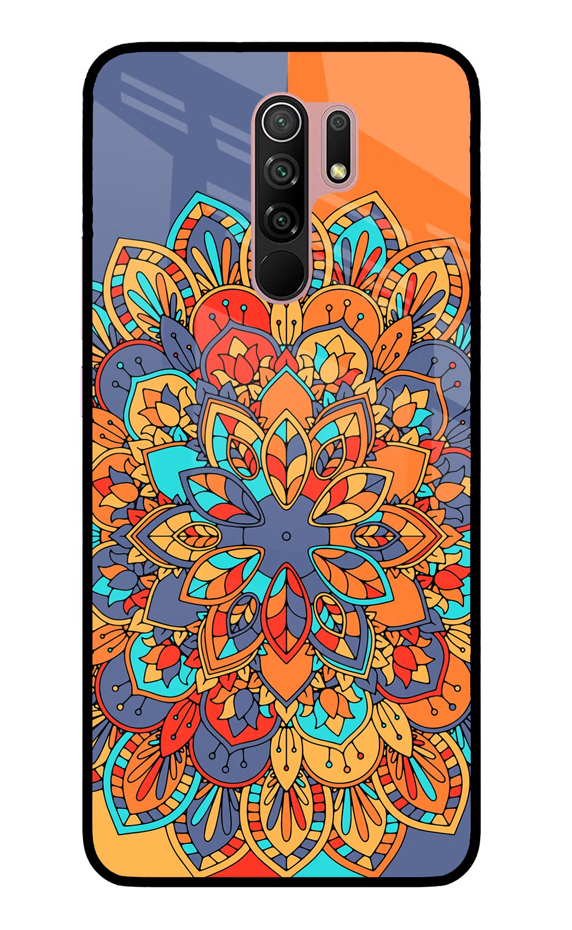 Color Mandala Redmi 9 Prime/Poco M2/M2 reloaded Glass Case