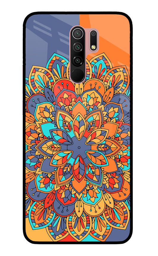 Color Mandala Redmi 9 Prime/Poco M2/M2 reloaded Glass Case