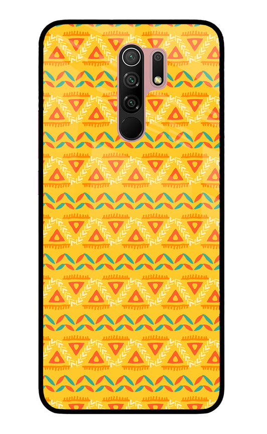 Tribal Pattern Redmi 9 Prime/Poco M2/M2 reloaded Glass Case