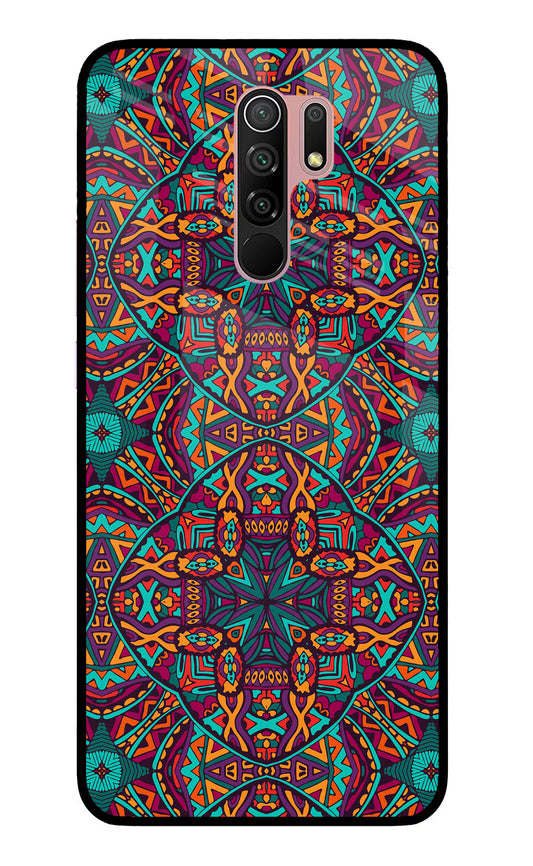 Colour Mandala Redmi 9 Prime/Poco M2/M2 reloaded Glass Case