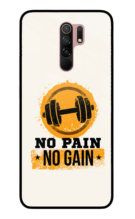 No Pain No Gain Redmi 9 Prime/Poco M2/M2 reloaded Glass Case