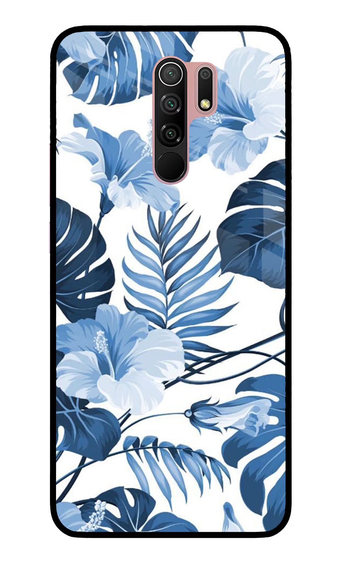 Fabric Art Redmi 9 Prime/Poco M2/M2 reloaded Glass Case Back Cover by Casekaro