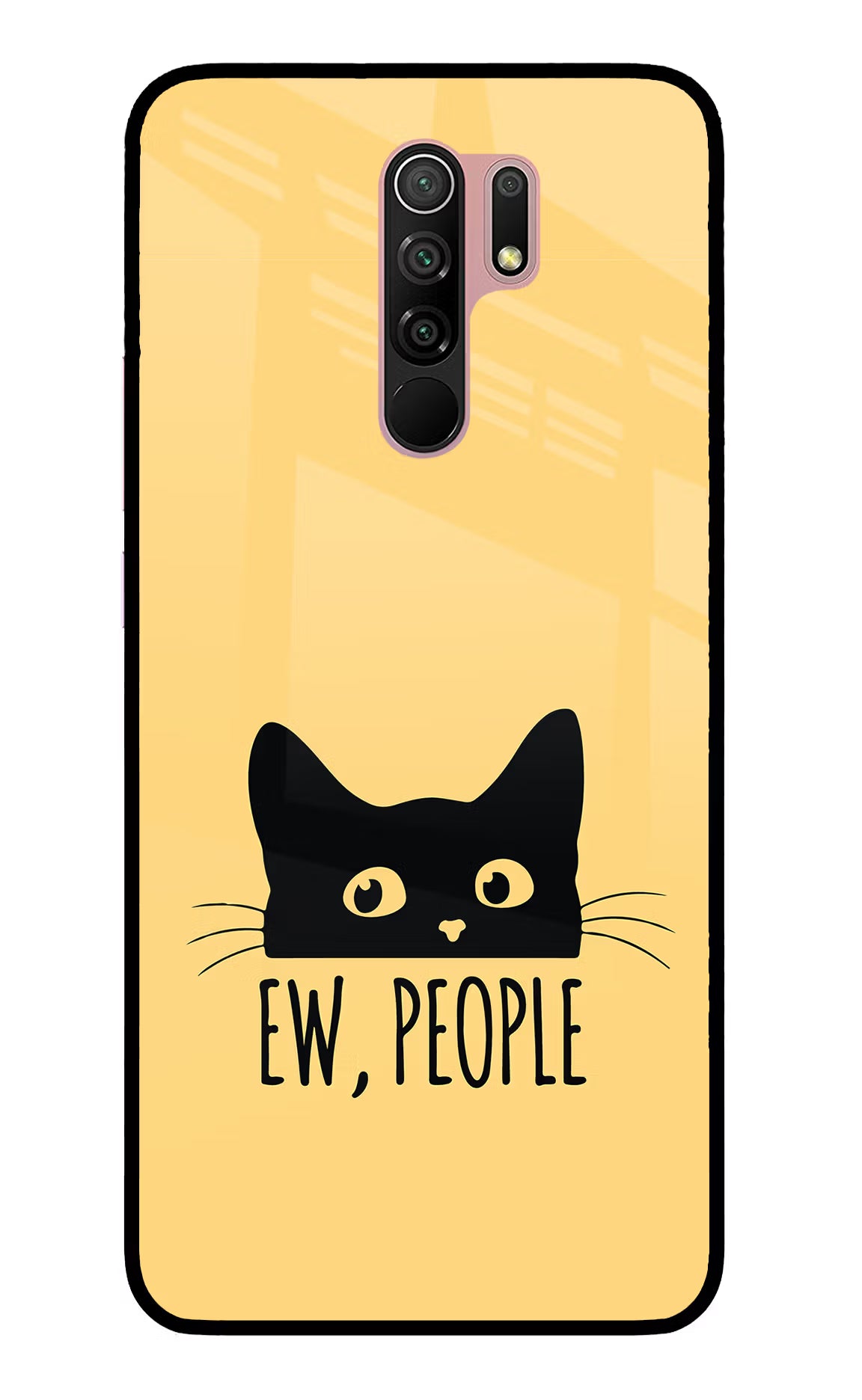 Ew People Catitude Redmi 9 Prime/Poco M2/M2 reloaded Glass Case