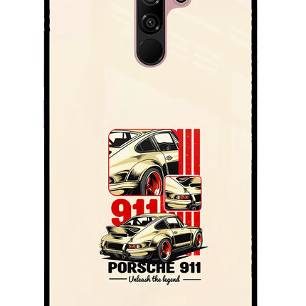 Classic Porsche 911 Redmi 9 Prime/Poco M2/M2 reloaded Glass Case
