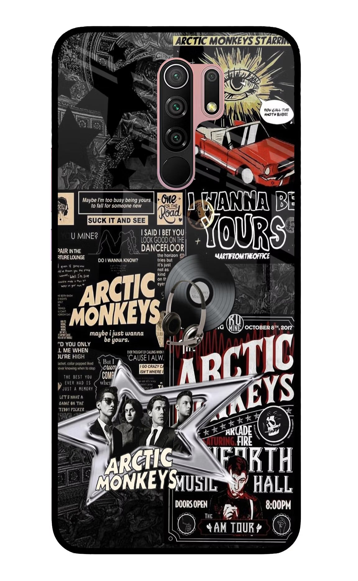 Arctic Monkeys Redmi 9 Prime/Poco M2/M2 reloaded Glass Case Back Cover by Casekaro