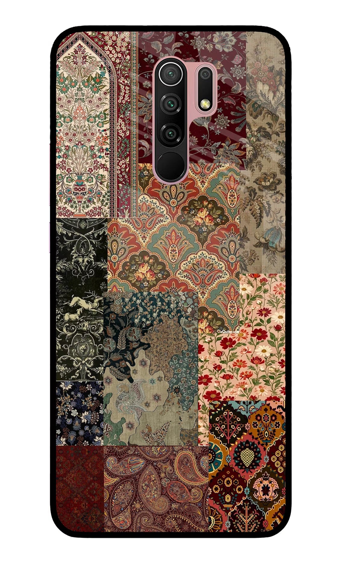 Desi Print Redmi 9 Prime/Poco M2/M2 reloaded Glass Case Back Cover by Casekaro