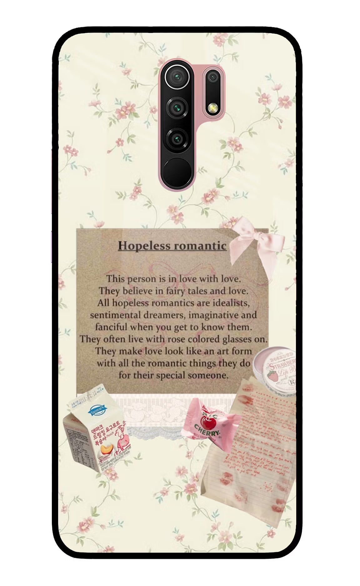 Hopeless Romantic Redmi 9 Prime/Poco M2/M2 reloaded Glass Case