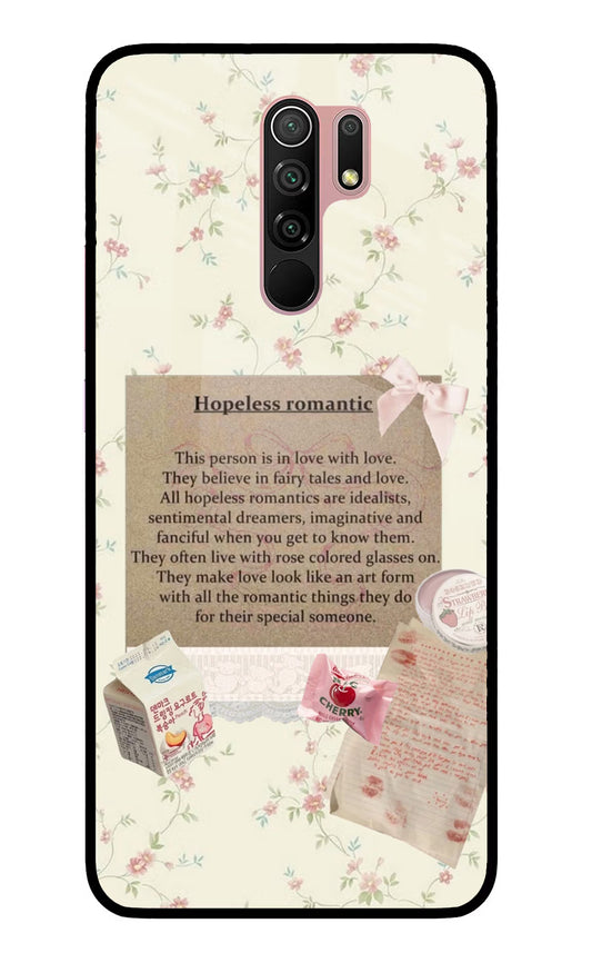Hopeless Romantic Redmi 9 Prime/Poco M2/M2 reloaded Glass Case