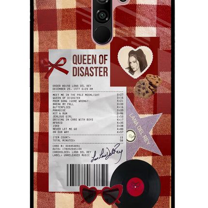 Queen of Disaster Redmi 9 Prime/Poco M2/M2 reloaded Glass Case