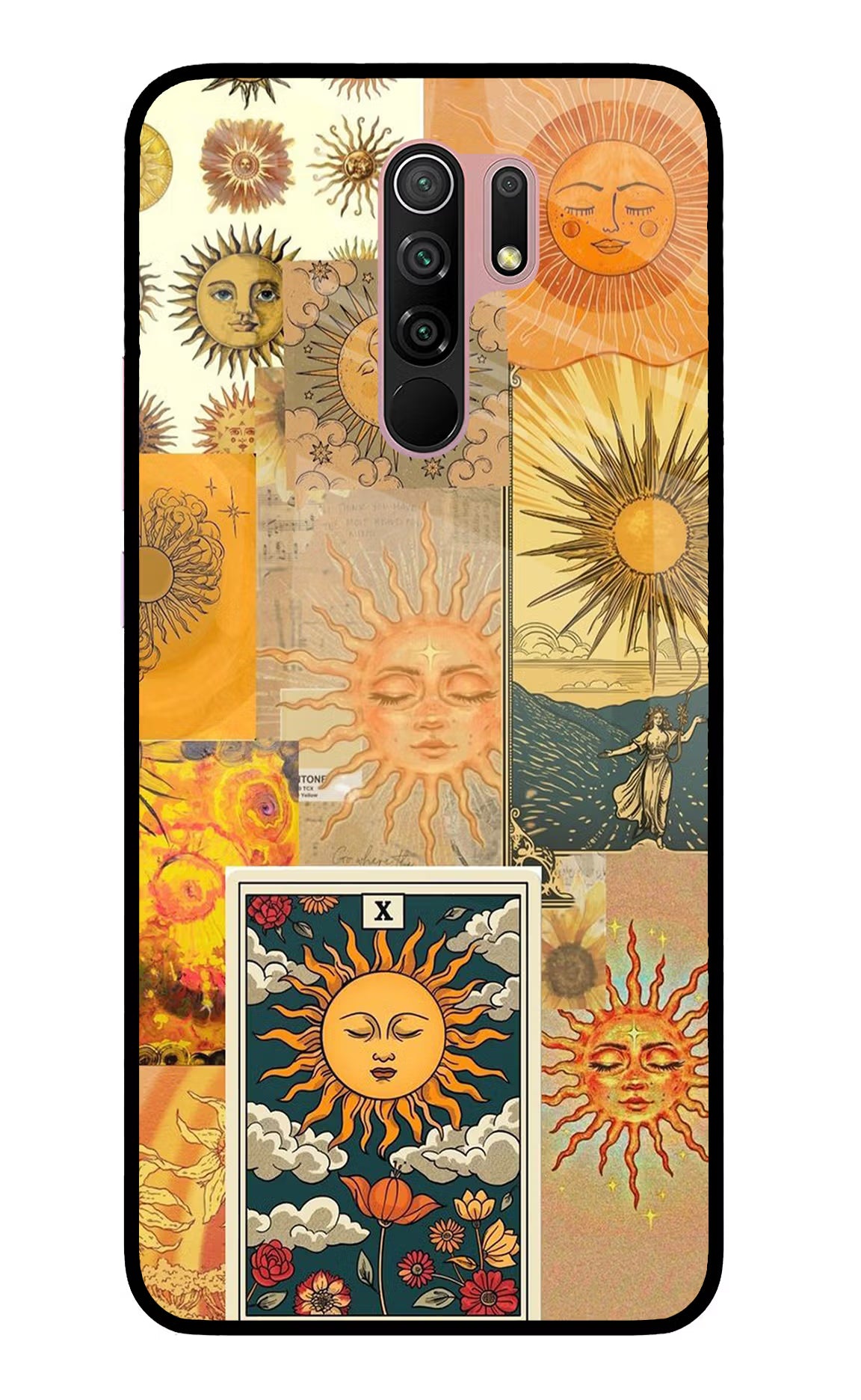 Sun Redmi 9 Prime/Poco M2/M2 reloaded Glass Case Back Cover by Casekaro