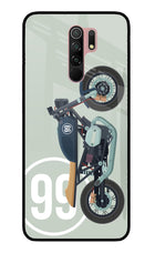 Classic Cafe Racer 99 Redmi 9 Prime/Poco M2/M2 reloaded Glass Case