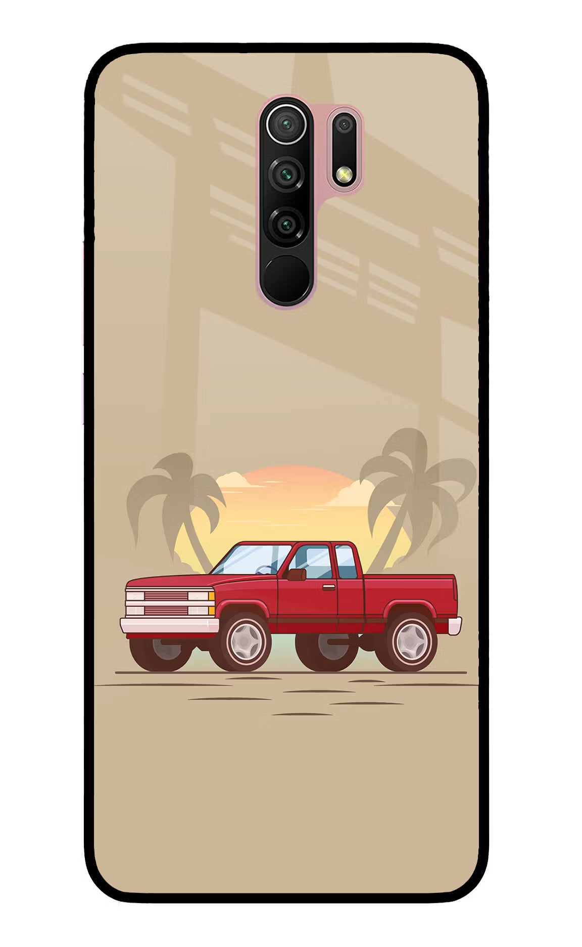 Desert Classic Drive Redmi 9 Prime/Poco M2/M2 reloaded Glass Case