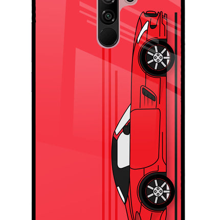 Red Velocity Redmi 9 Prime/Poco M2/M2 reloaded Glass Case