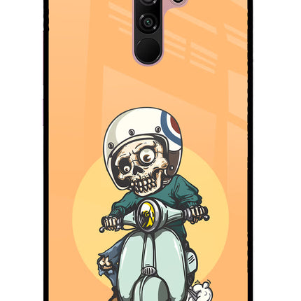 Undead Biker Redmi 9 Prime/Poco M2/M2 reloaded Glass Case