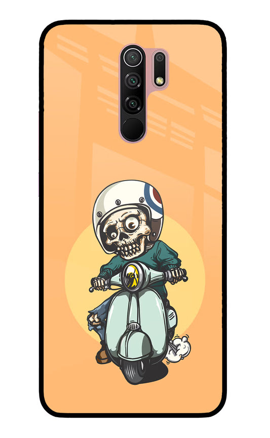 Undead Biker Redmi 9 Prime/Poco M2/M2 reloaded Glass Case