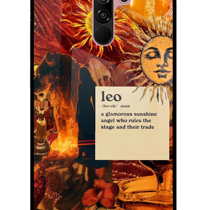 Leo Zodiac Redmi 9 Prime/Poco M2/M2 reloaded Glass Case
