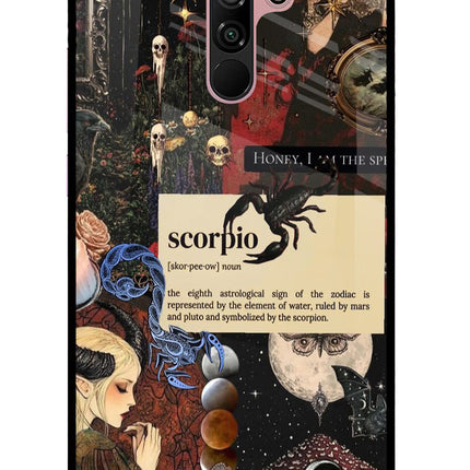 Scorpio Zodiac Redmi 9 Prime/Poco M2/M2 reloaded Glass Case