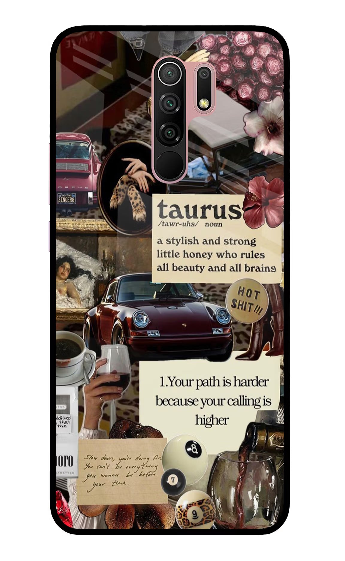 Taurus Zodiac Redmi 9 Prime/Poco M2/M2 reloaded Glass Case