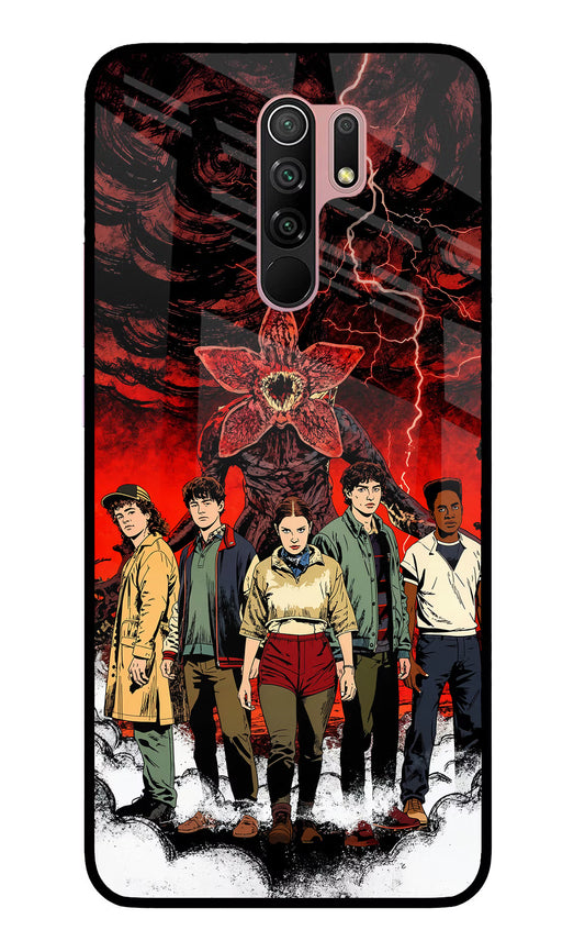 Ordinary Things Characters Redmi 9 Prime/Poco M2/M2 reloaded Glass Case