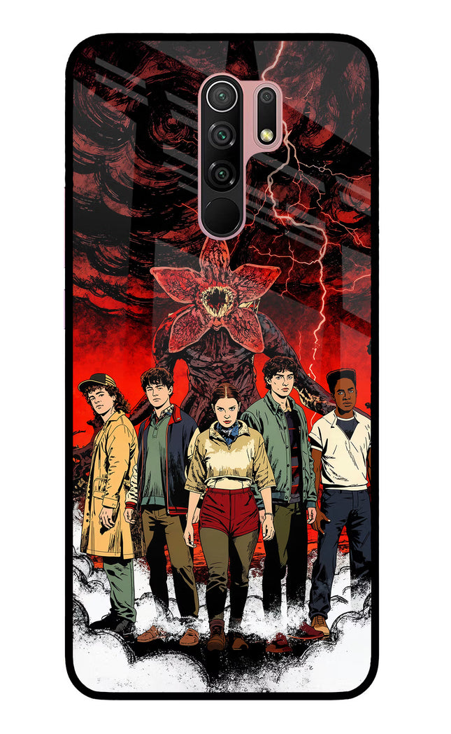 Ordinary Things Characters Redmi 9 Prime/Poco M2/M2 reloaded Glass Case