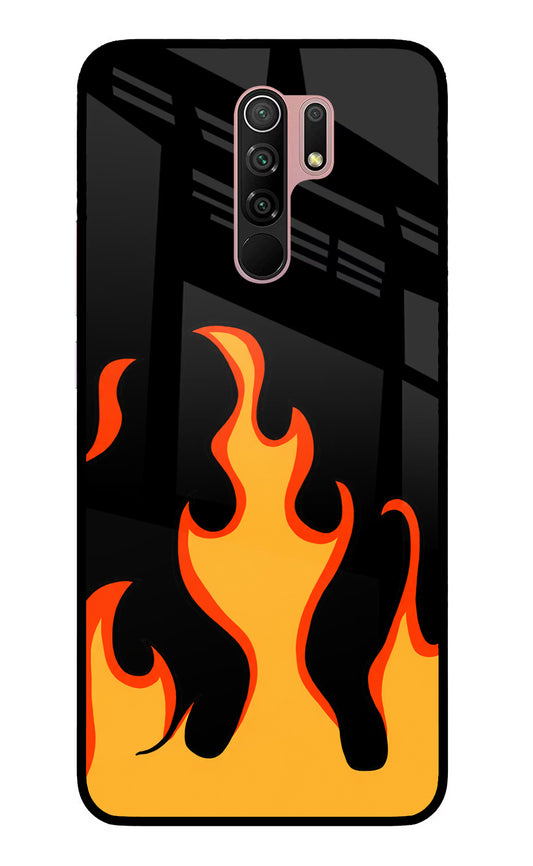 Fired Up – Black Redmi 9 Prime/Poco M2/M2 reloaded Glass Case