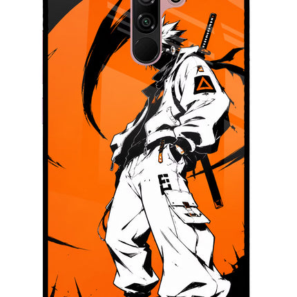 Street Samurai  Redmi 9 Prime/Poco M2/M2 reloaded Glass Case