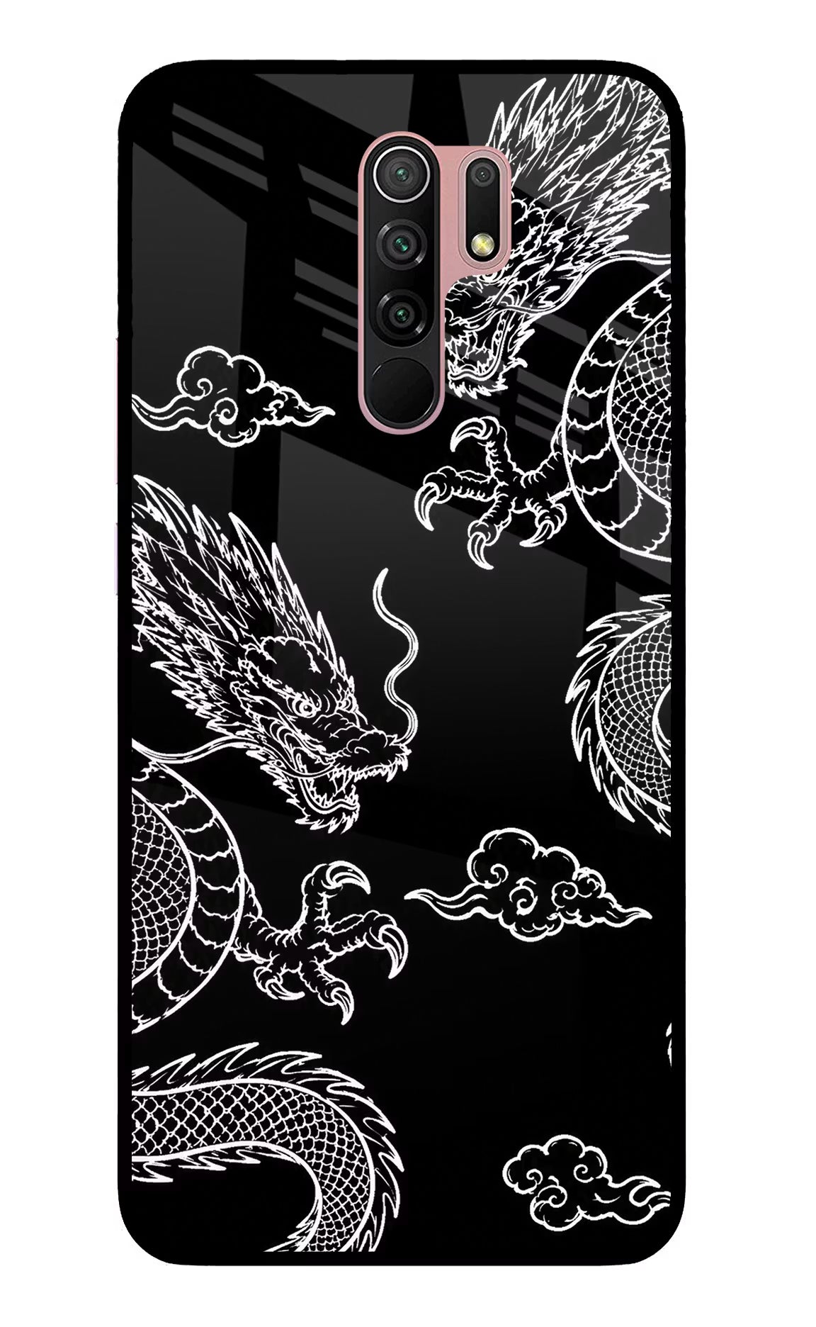 Twin Dragons Redmi 9 Prime/Poco M2/M2 reloaded Glass Case