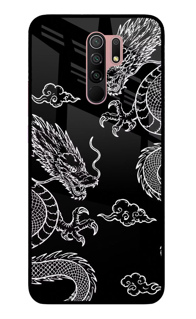 Twin Dragons Redmi 9 Prime/Poco M2/M2 reloaded Glass Case