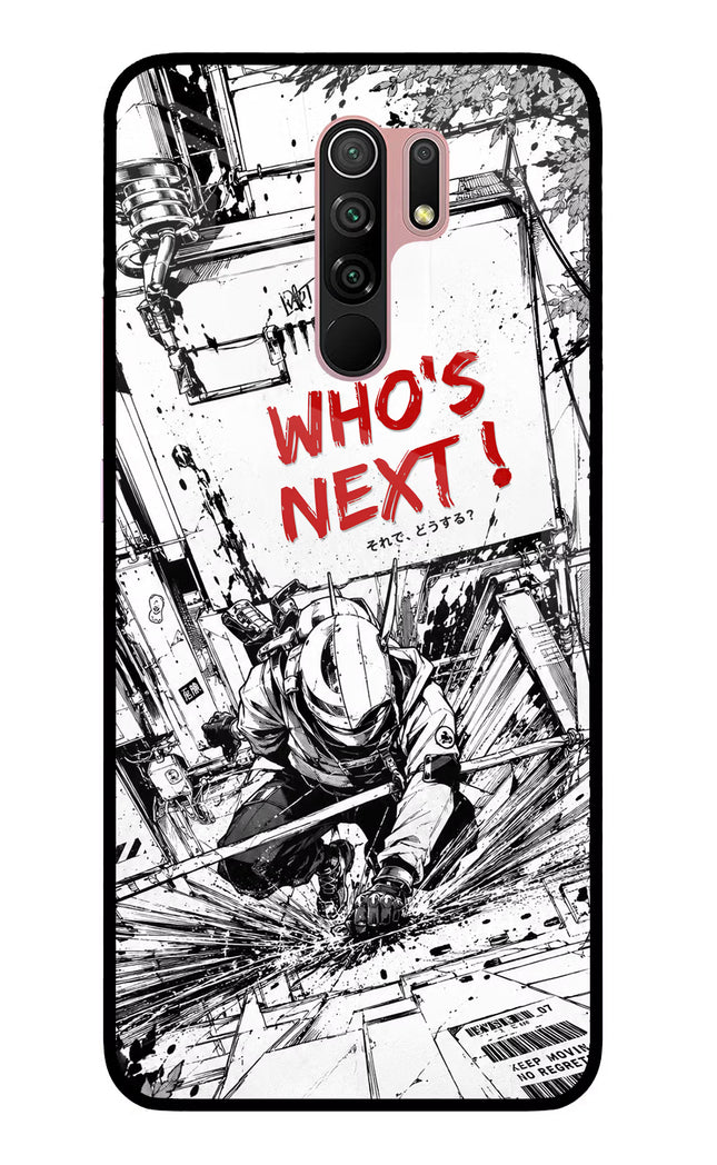 Who's Next Redmi 9 Prime/Poco M2/M2 reloaded Glass Case