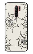 Spider Web Redmi 9 Prime/Poco M2/M2 reloaded Glass Case