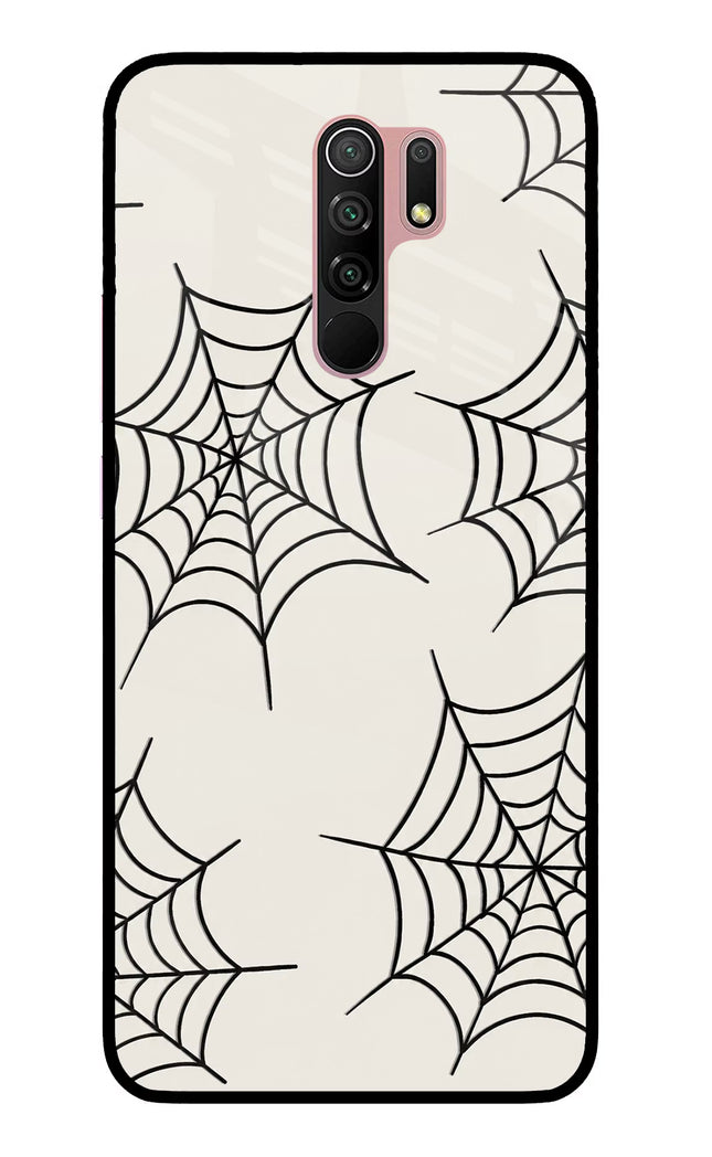 Spider Web Redmi 9 Prime/Poco M2/M2 reloaded Glass Case