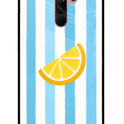 Summer Lemon Redmi 9 Prime/Poco M2/M2 reloaded Glass Case