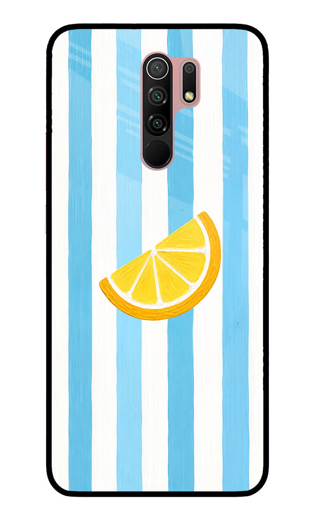 Summer Lemon Redmi 9 Prime/Poco M2/M2 reloaded Glass Case