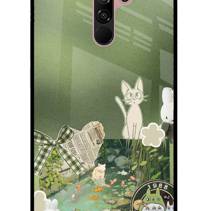 Aesthetic anime Redmi 9 Prime/Poco M2/M2 reloaded Glass Case