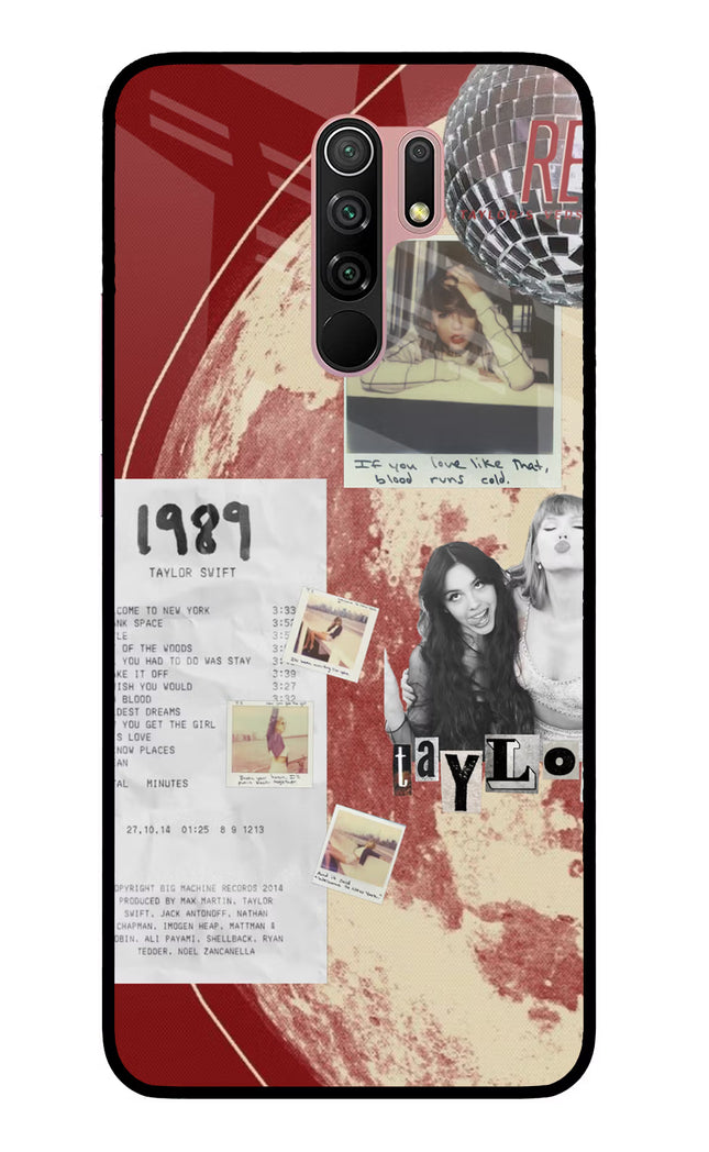 Taylor Swift Redmi 9 Prime/Poco M2/M2 reloaded Glass Case