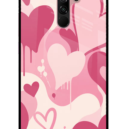 Hearty case Redmi 9 Prime/Poco M2/M2 reloaded Glass Case