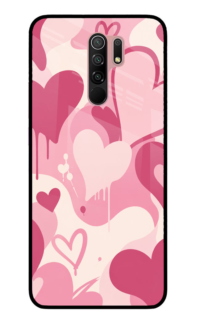 Hearty case Redmi 9 Prime/Poco M2/M2 reloaded Glass Case
