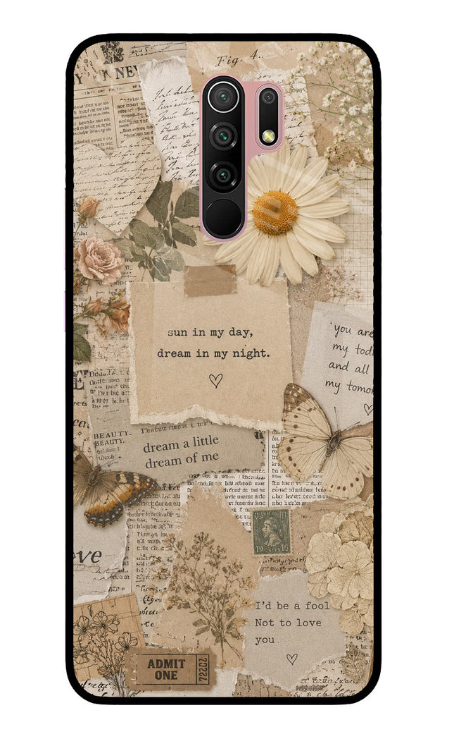 Vintage case Redmi 9 Prime/Poco M2/M2 reloaded Glass Case