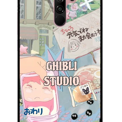 Studio Ghibli Redmi 9 Prime/Poco M2/M2 reloaded Glass Case
