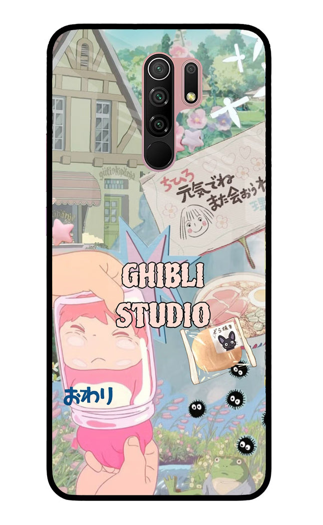Studio Ghibli Redmi 9 Prime/Poco M2/M2 reloaded Glass Case