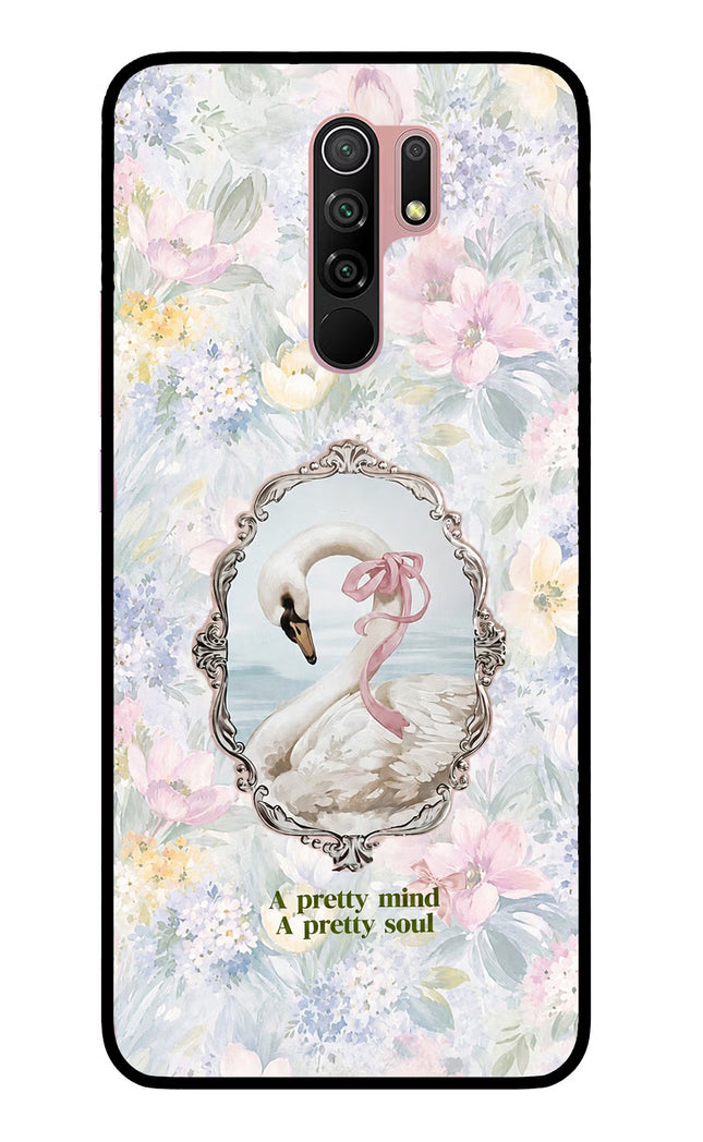 Pretty Mind Pretty Soul Redmi 9 Prime/Poco M2/M2 reloaded Glass Case