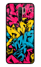 Graffiti Vibe Redmi 9 Prime/Poco M2/M2 reloaded Glass Case