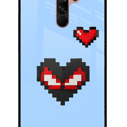 Peter Heart Redmi 9 Prime/Poco M2/M2 reloaded Glass Case