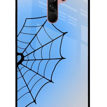 Blue Web Redmi 9 Prime/Poco M2/M2 reloaded Glass Case