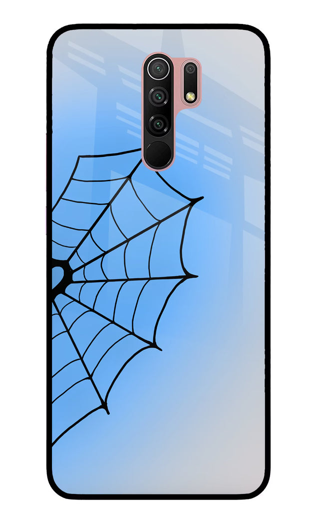 Blue Web Redmi 9 Prime/Poco M2/M2 reloaded Glass Case