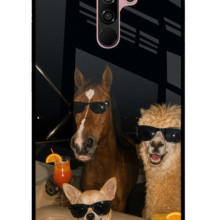 Party Squad Redmi 9 Prime/Poco M2/M2 reloaded Glass Case