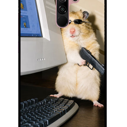Hacker Hamster Redmi 9 Prime/Poco M2/M2 reloaded Glass Case