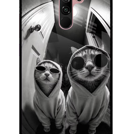 Hood Cats Redmi 9 Prime/Poco M2/M2 reloaded Glass Case